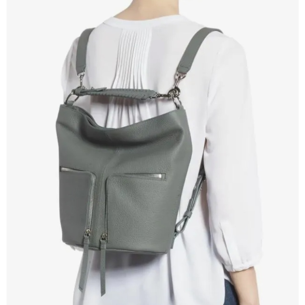 Allsaints fetch leather small convertible backpack